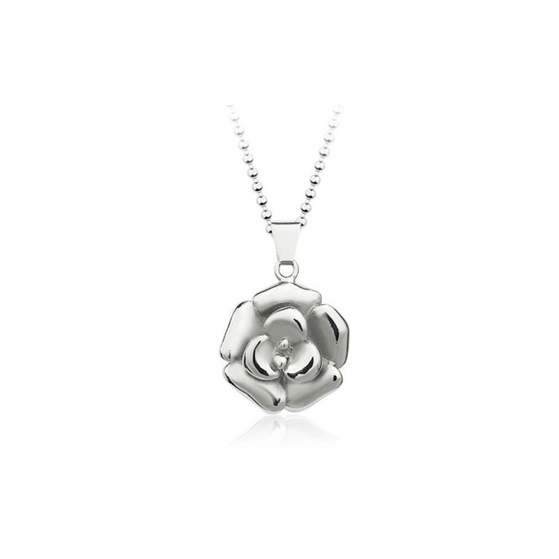 Wunderschöner Herren-Anhänger Aus Titan In Rosenform – Inklusive Kette Wunderschöner Herren-Anhänger Aus Titan In Rosenform – Inklusive Kette