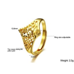 Die Königin Der Qualität – Klassischer Damenring Mit 18 Karat Vergoldung