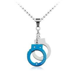 Exquisiter Herren-Anhänger In Handschellenform Aus Titan – Inklusive Kette