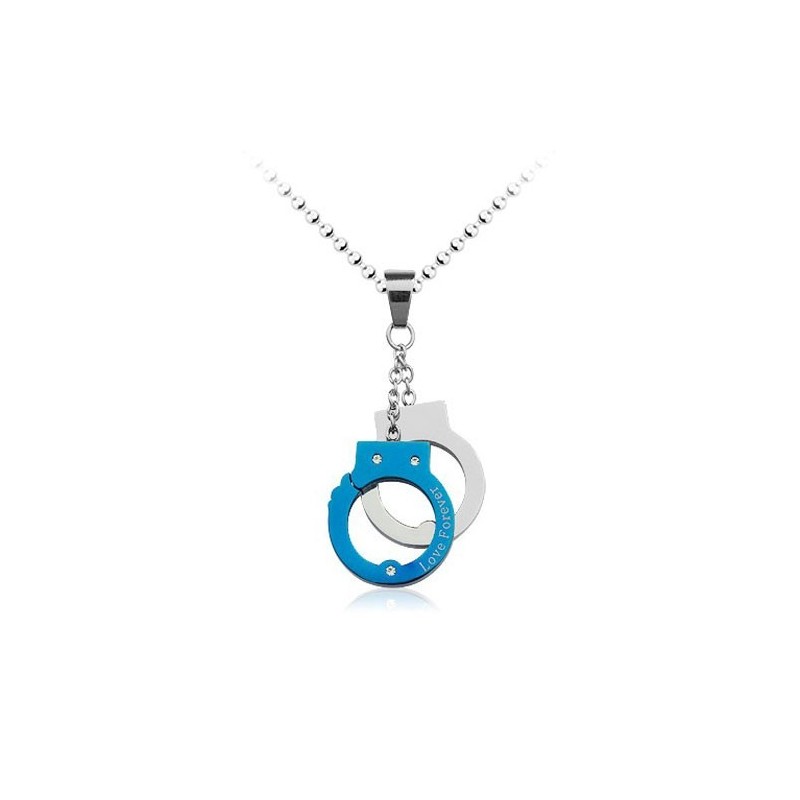Exquisiter Herren-Anhänger In Handschellenform Aus Titan – Inklusive Kette Exquisiter Herren-Anhänger In Handschellenform Aus Titan – Inklusive Kette