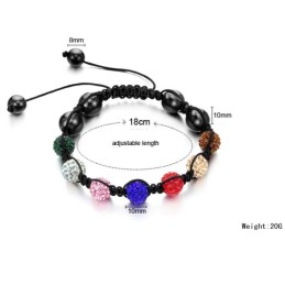 Komplett In Spezifikationen Weibliches Kugelförmiges Kristallarmband