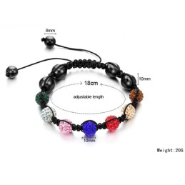 Komplett In Spezifikationen Weibliches Kugelförmiges Kristallarmband