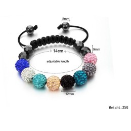 Stabiles Qualitäts-Armband Aus Kristall In Kugelform Für Damen
