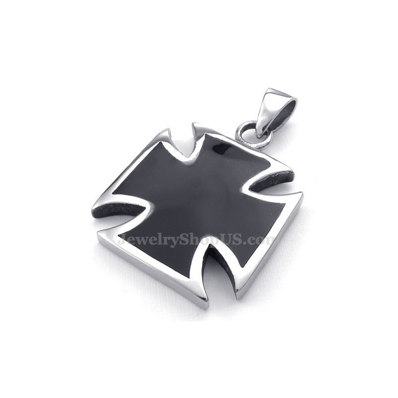 Schlichte Halskette Mit Kreuzanhänger Aus Titan (Kostenlose Kette) Schlichte Halskette Mit Kreuzanhänger Aus Titan (Kostenlose Kette)