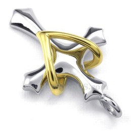Halskette Mit Titan-Anhänger „Love And Heart“ (Kostenlose Kette)