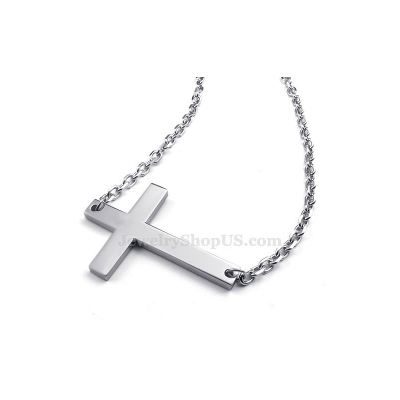 Halskette Mit Kreuzanhänger Aus Titan (Kostenlose Kette) Halskette Mit Kreuzanhänger Aus Titan (Kostenlose Kette)