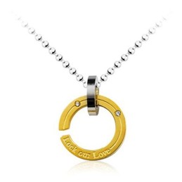 Look Our Love Circle Titan-Anhänger – Kostenlose Kette