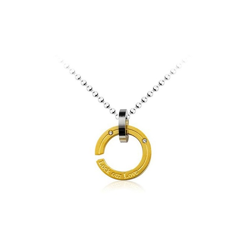 Look Our Love Circle Titan-Anhänger – Kostenlose Kette Look Our Love Circle Titan-Anhänger – Kostenlose Kette
