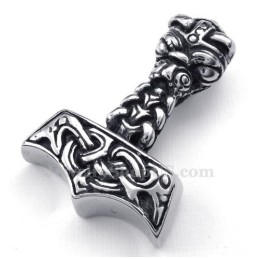 Halskette Mit Thorshammer-Anhänger Aus Titan (Kostenlose Kette)
