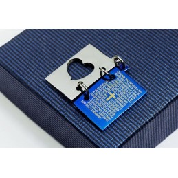 Titan-Anhänger Mit Bibel Und Kreuz Zum Öffnen Für Herren – Inklusive Kette
