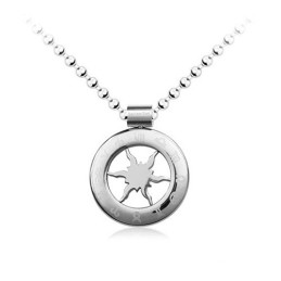 Titan-Anhänger Mit Horoskop-Kreis – Kostenlose Kette