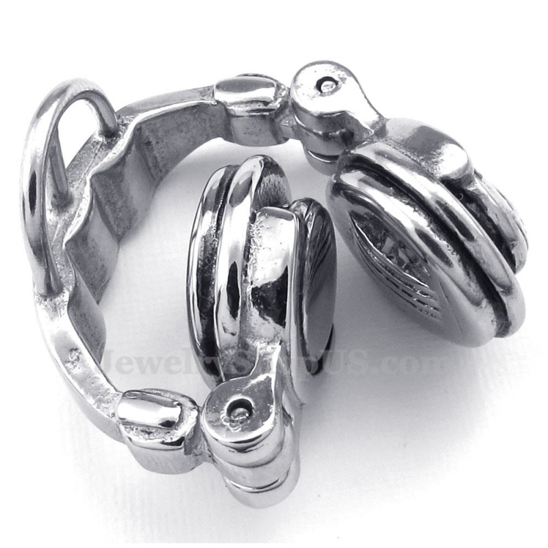 Halskette Mit Kopfhöreranhänger Aus Titan (Kostenlose Kette) Halskette Mit Kopfhöreranhänger Aus Titan (Kostenlose Kette)