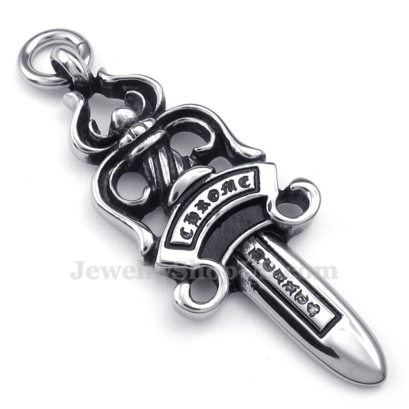 Halskette Mit Schwertanhänger Aus Titan (Kostenlose Kette) Halskette Mit Schwertanhänger Aus Titan (Kostenlose Kette)
