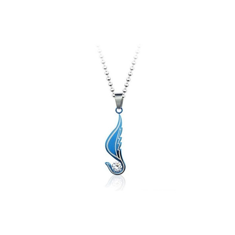 Modischer Engelsflügel-Anhänger Aus Titan Mit Diamant – Kostenlose Kette Modischer Engelsflügel-Anhänger Aus Titan Mit Diamant – Kostenlose Kette