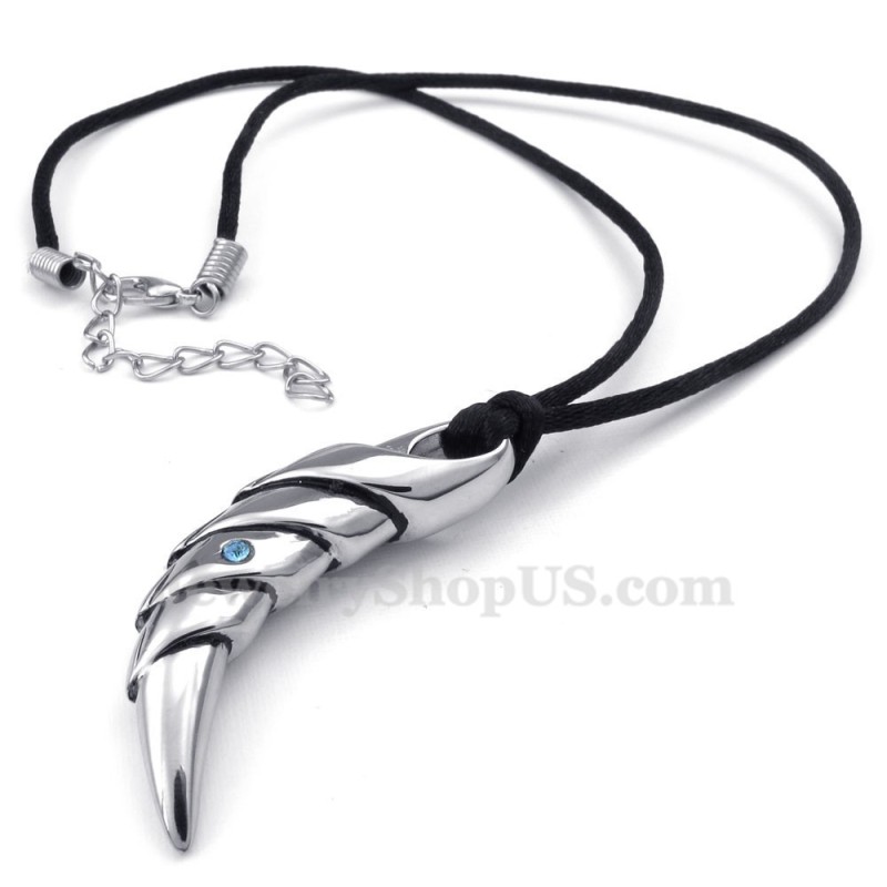 Halskette Mit Talon-Anhänger Aus Titan (Kostenlose Kette) Halskette Mit Talon-Anhänger Aus Titan (Kostenlose Kette)