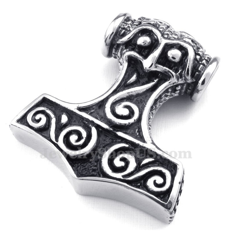 Halskette Mit Thorshammer-Anhänger Aus Titan (Kostenlose Kette) Halskette Mit Thorshammer-Anhänger Aus Titan (Kostenlose Kette)