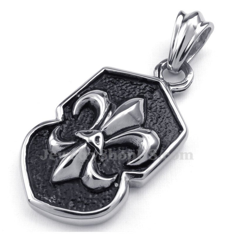 Halskette Mit Kreuzanhänger Aus Titan Mit Blume (Kostenlose Kette) Halskette Mit Kreuzanhänger Aus Titan Mit Blume (Kostenlose Kette)