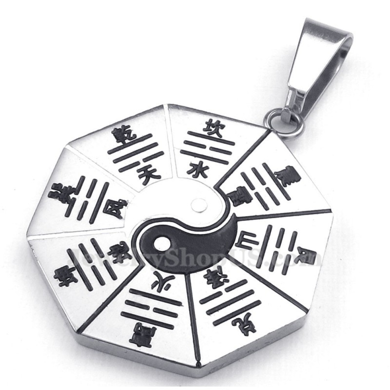 Halskette Mit Anhänger Aus Titan Mit Acht Diagrammen (Kostenlose Kette) Halskette Mit Anhänger Aus Titan Mit Acht Diagrammen (Kostenlose Kette)