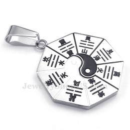 Halskette Mit Anhänger Aus Titan Mit Acht Diagrammen (Kostenlose Kette)