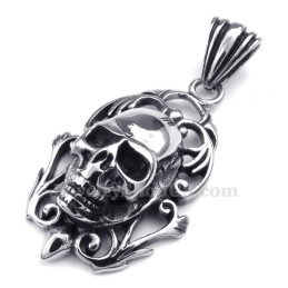 Exquisite Herren-Halskette Mit Totenkopf-Anhänger Aus Titan (Inkl. Kette)