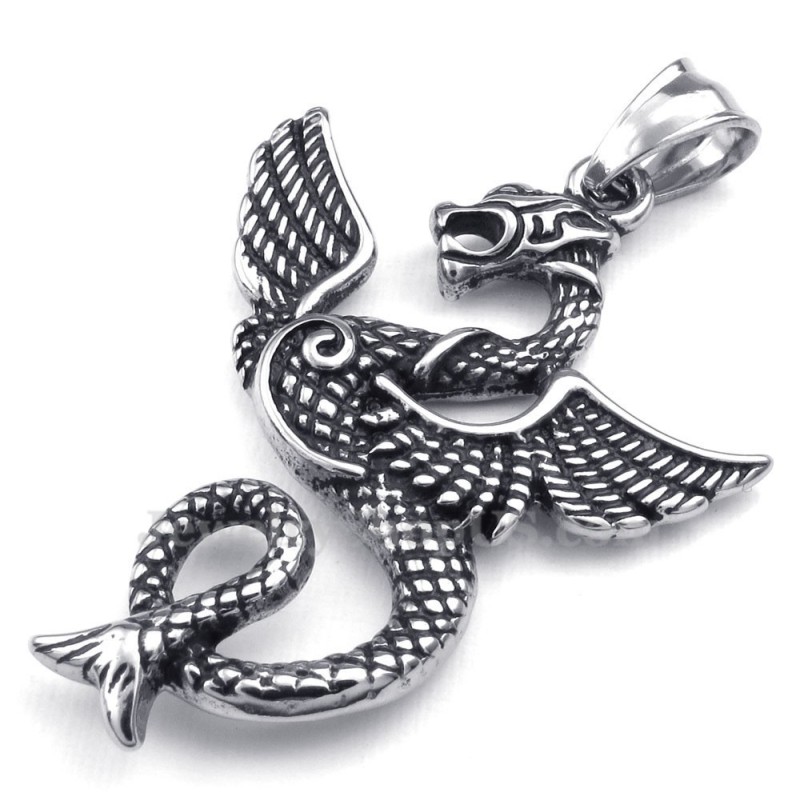 Halskette Mit Flugsaurier-Anhänger Aus Titan (Kostenlose Kette) Halskette Mit Flugsaurier-Anhänger Aus Titan (Kostenlose Kette)