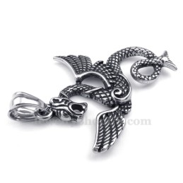 Halskette Mit Flugsaurier-Anhänger Aus Titan (Kostenlose Kette)