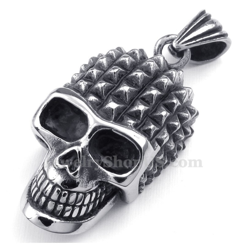 Halskette Mit Totenkopf-Anhänger Aus Titan (Kostenlose Kette) Halskette Mit Totenkopf-Anhänger Aus Titan (Kostenlose Kette)