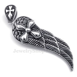 Halskette Mit Federanhänger Aus Titan (Kostenlose Kette)