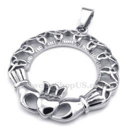 Halskette Mit Keltischem Knoten-Anhänger Aus Titan (Kostenlose Kette)