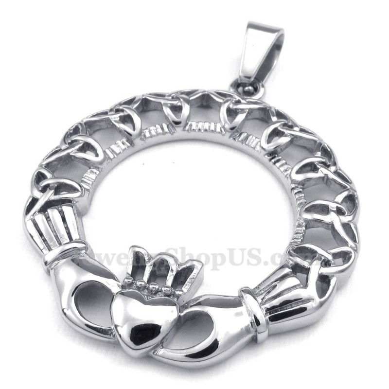 Halskette Mit Keltischem Knoten-Anhänger Aus Titan (Kostenlose Kette) Halskette Mit Keltischem Knoten-Anhänger Aus Titan (Kostenlose Kette)