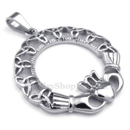 Halskette Mit Keltischem Knoten-Anhänger Aus Titan (Kostenlose Kette)