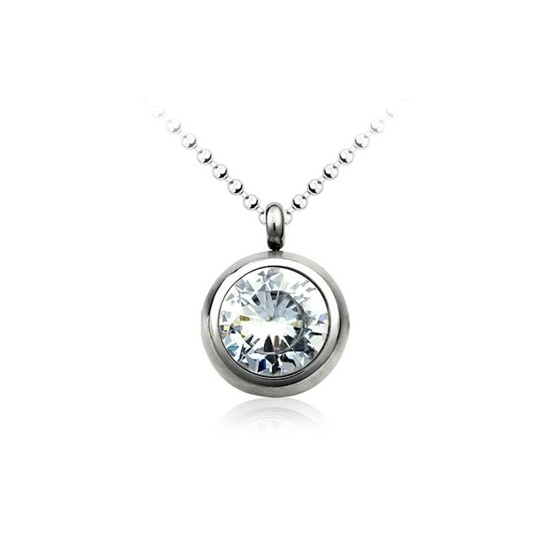 Modischer Titan-Anhänger Mit Diamant – Kostenlose Kette Modischer Titan-Anhänger Mit Diamant – Kostenlose Kette