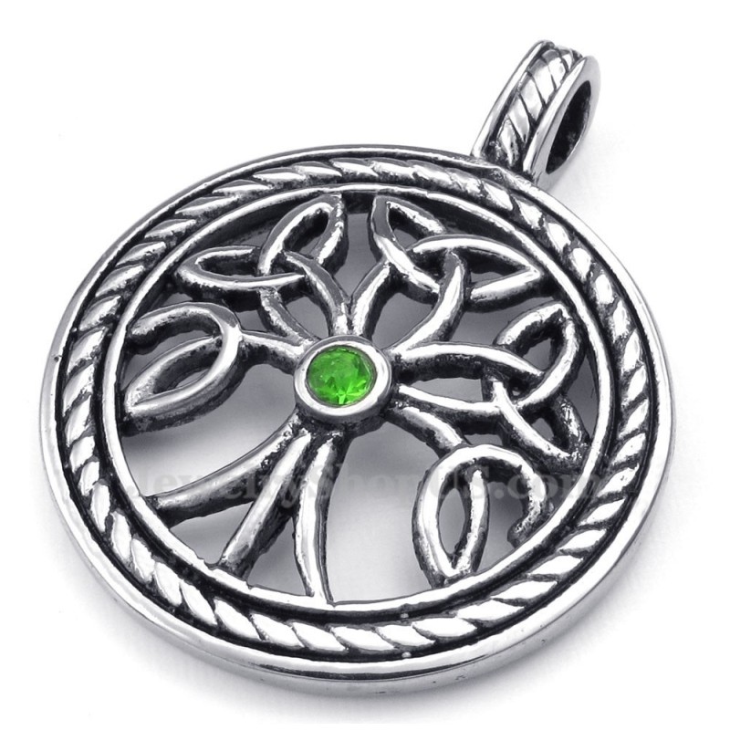 Halskette Mit Keltischem Knotenanhänger Aus Titan (Kostenlose Kette) Halskette Mit Keltischem Knotenanhänger Aus Titan (Kostenlose Kette)