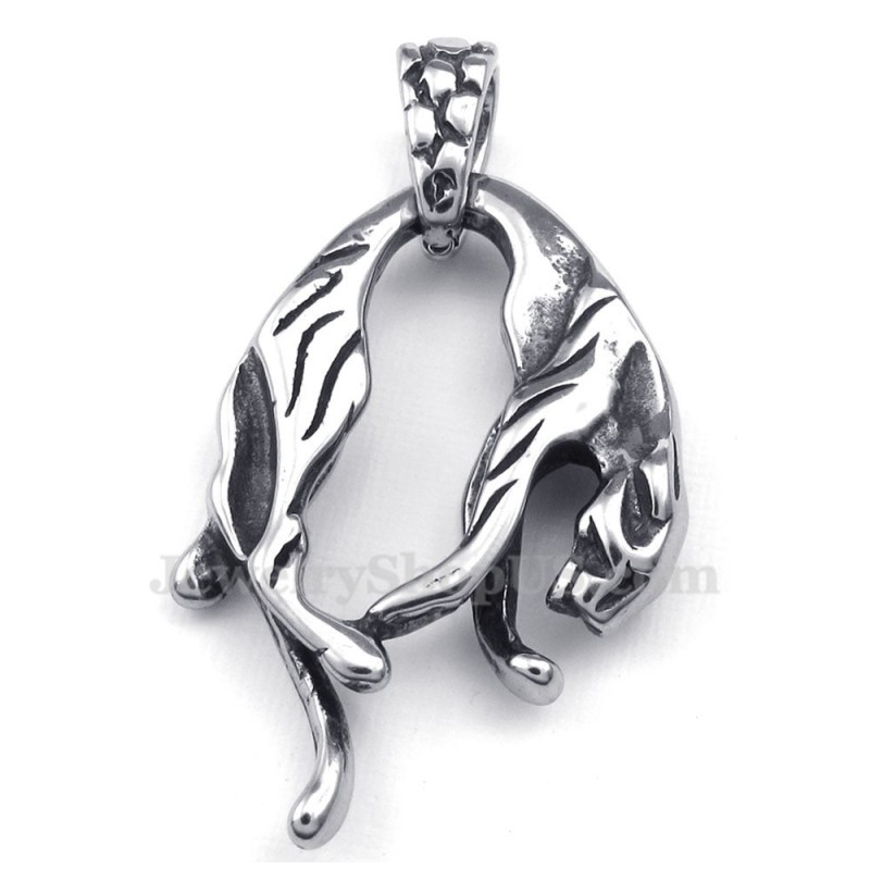 Halskette Mit Löwenanhänger Aus Titan (Kostenlose Kette) Halskette Mit Löwenanhänger Aus Titan (Kostenlose Kette)