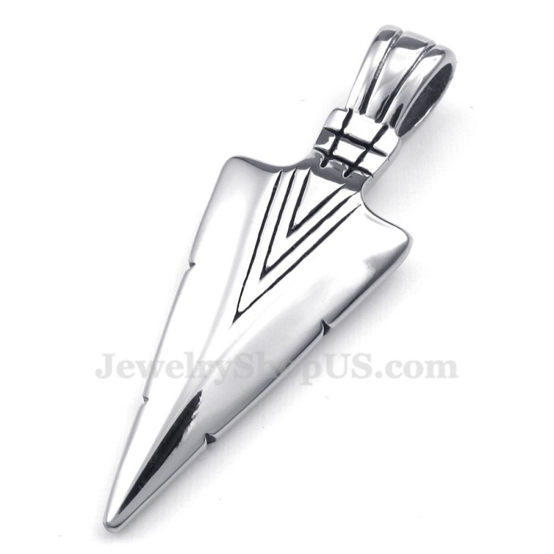 Halskette Mit Dart-Anhänger Aus Titan (Kostenlose Kette) Halskette Mit Dart-Anhänger Aus Titan (Kostenlose Kette)