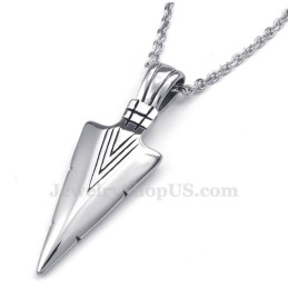 Halskette Mit Dart-Anhänger Aus Titan (Kostenlose Kette)