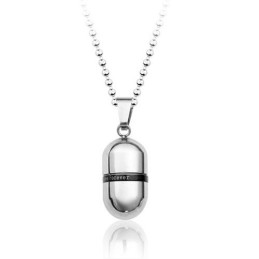 Anhänger „Love Forever“ Aus Titan Mit Aufklappbarer Kapsel – Inklusive Kette