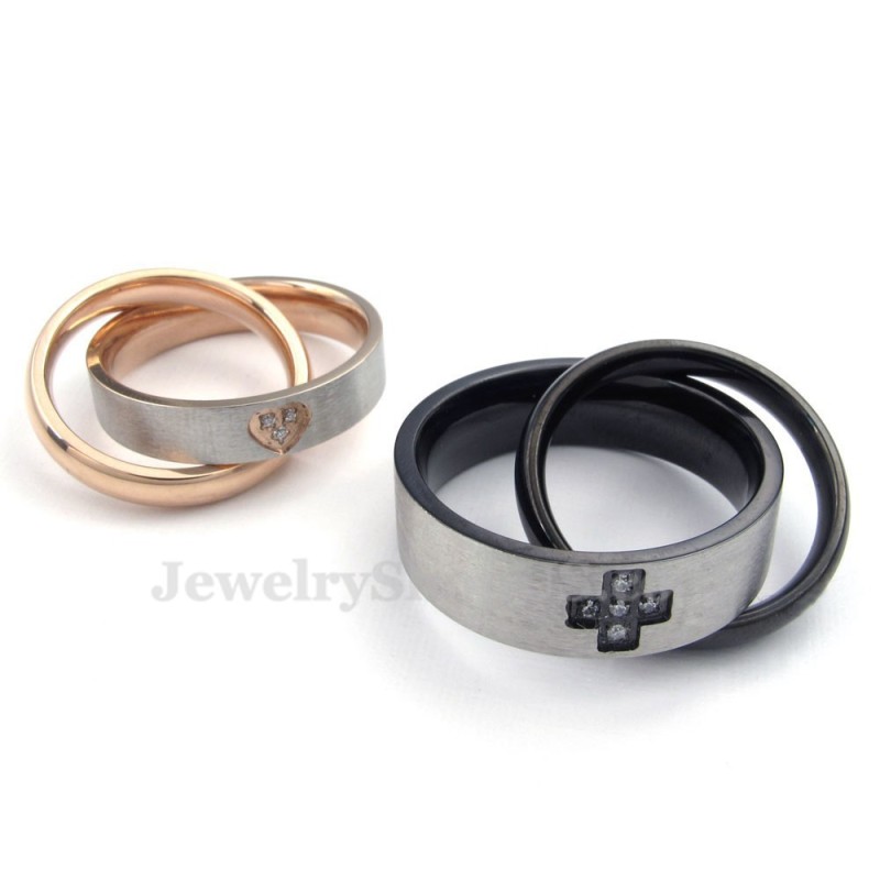 Titan-Anhänger-Halskette Mit Ineinandergreifenden Ringen Für Paare (Kostenlose Kette) (Ein Paar) Titan-Anhänger-Halskette Mit Ineinandergreifenden Ringen Für Paare (Kostenlose Kette) (Ein Paar)