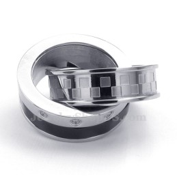 Ewige Liebe Titan-Halskette Mit Ineinandergreifenden Ringen Für Paare (Kostenlose Kette) (Ein Paar)