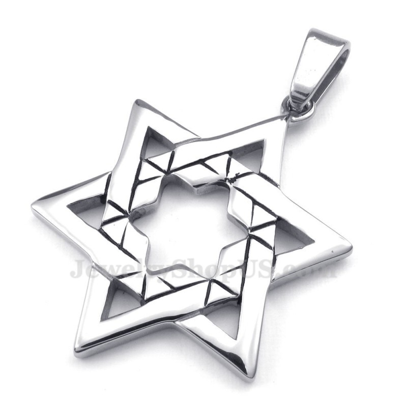Halskette Mit Glücksstern-Anhänger Aus Titan (Kostenlose Kette) Halskette Mit Glücksstern-Anhänger Aus Titan (Kostenlose Kette)
