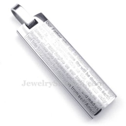 Halskette Mit Anhänger Aus Titan Mit Englischen Schriftkarten (Inklusive Kette)