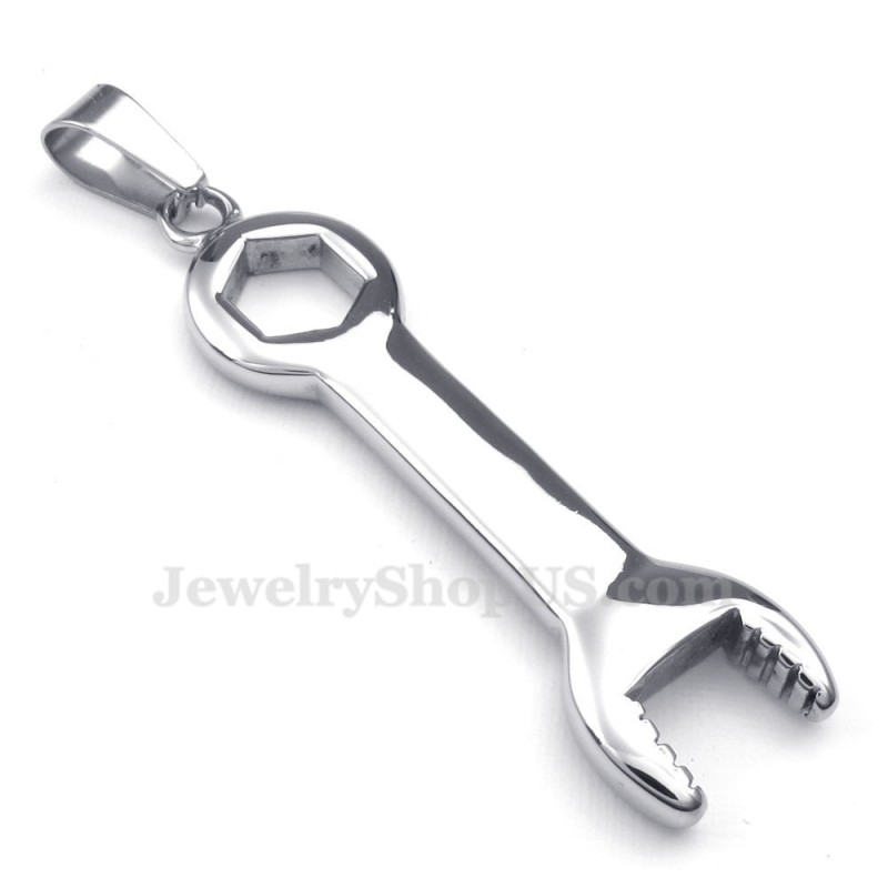 Halskette Mit Anhänger Aus Titan Mit Schraubenschlüssel Und Spanner (Inklusive Kette) Halskette Mit Anhänger Aus Titan Mit Schraubenschlüssel Und Spanner (Inklusive Kette)