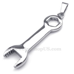 Halskette Mit Anhänger Aus Titan Mit Schraubenschlüssel Und Spanner (Inklusive Kette)