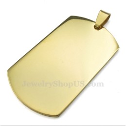 Halskette Mit Anhänger Aus Titan Und Gold Mit Karten (Kostenlose Kette)