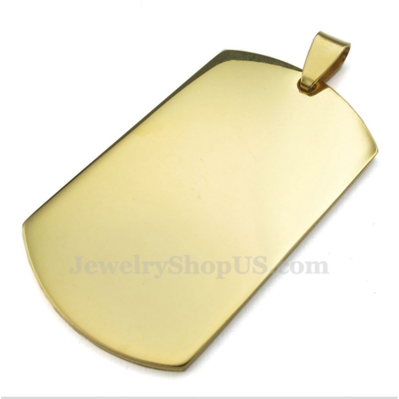 Halskette Mit Anhänger Aus Titan Und Gold Mit Karten (Kostenlose Kette) Halskette Mit Anhänger Aus Titan Und Gold Mit Karten (Kostenlose Kette)