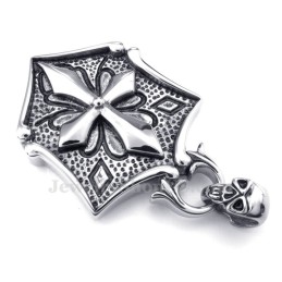 Halskette Mit Titan-Anhänger „Cross Cards“ (Kostenlose Kette)