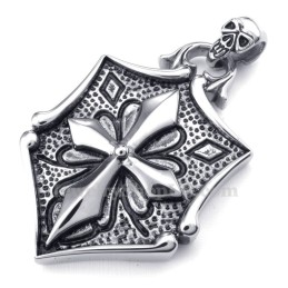 Halskette Mit Titan-Anhänger „Cross Cards“ (Kostenlose Kette)