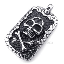 Cards Halskette Mit Totenkopf-Anhänger Aus Titan (Kostenlose Kette)