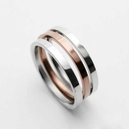 6 Mm Großer Titanring Für Herren In Gold- Und Silberfarbe