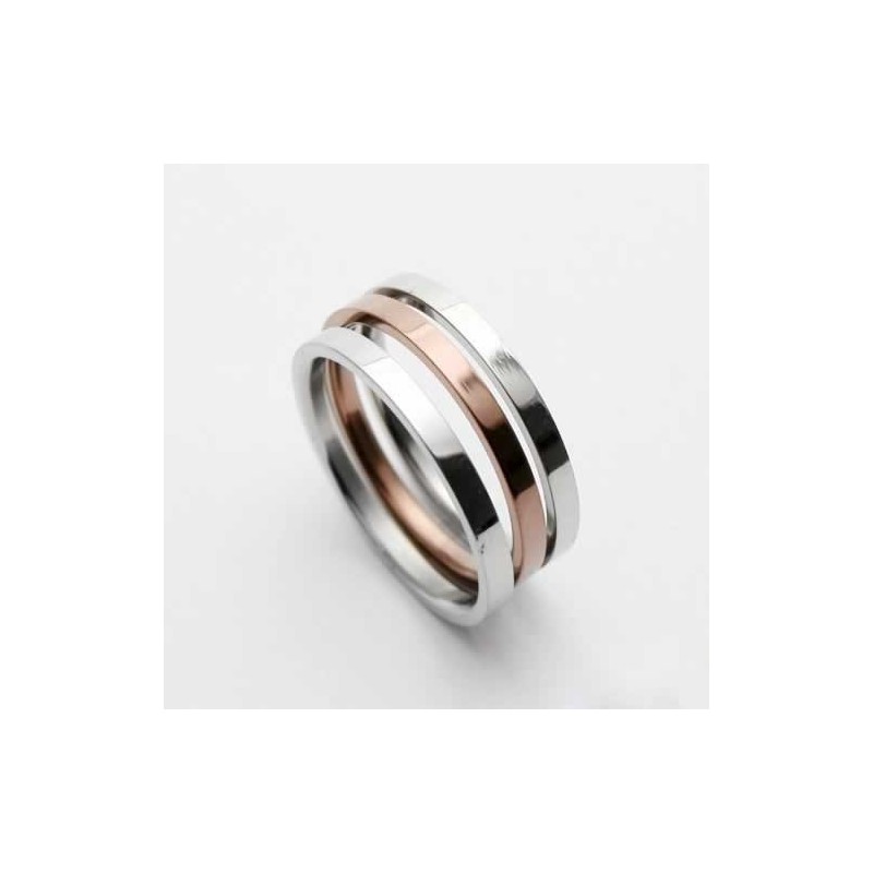 6 Mm Großer Titanring Für Herren In Gold- Und Silberfarbe 6 Mm Großer Titanring Für Herren In Gold- Und Silberfarbe
